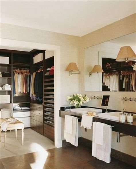 Bathroom And Dressing Room Combined, Walk In Closet And Bathroom Combo, Closet And Bathroom Combo, Open Dressing Room, Master Bath And Closet, Bathroom And Walk In Closet, Open Bathroom, Closet And Bathroom, Closet Remodel