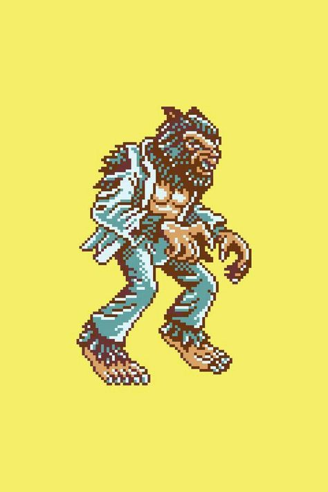 The Wolf Man (The Monster Squad) The Monster Squad, The Wolf Man, Wolf Man, Game 2d, Monster Squad, Perler Bead Art, The Wolf, Perler Beads, Flash Tattoo