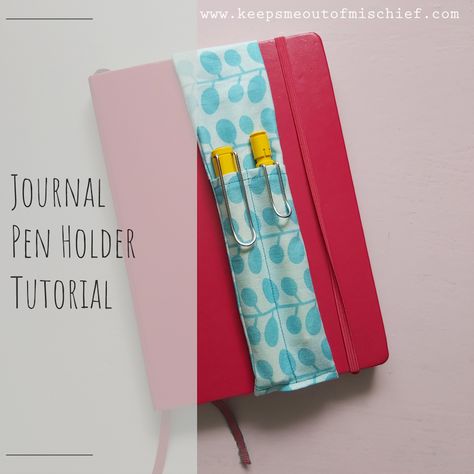 Journal Pen Holder Tutorial | Keeps Me Out Of Mischief! Journal Pen Holder, Planner Pens Holder, Bookmark Pen, Book Marker, Book Maker, Note Books, Market Ideas, Planner Pens, Book Markers