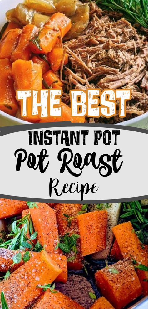 There's nothing that says Sunday dinner better than a pot roast with gravy and potatoes. Instant Pot roast beef is the easiest method for making a pot roast, and this recipe is tried and true - including a fantastic gravy recipe. Pot Roast Instant Pot With Gravy, Instapot Beef Roast And Potatoes, Instant Pot Pot Roast With Gravy, Pot Roast With Gravy Packet, Roast With Potatoes And Carrots Instapot, Instant Pot Pot Roast Recipe, Instant Pot Roast, Pressure Cooker Pot Roast, Instant Pot Pot Roast