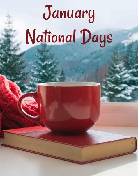 Get the list of all the national days in January, plus a free printable planning sheet on Always the Holidays. #january #nationaldays #calendar January National Days, National Days In January, January Resolutions, List Of National Days, Holidays In January, January Themes, National Holiday Calendar, Planning Sheet, January Activities