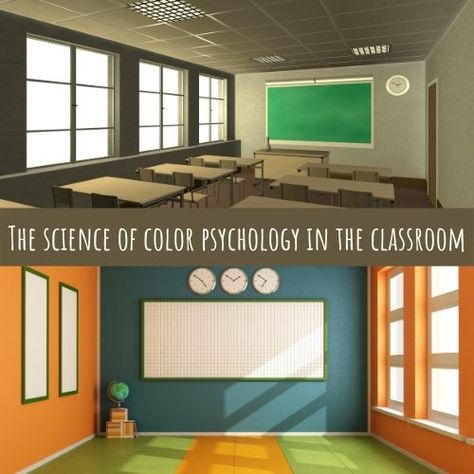 Best Colors for Classroom and the Psychology Behind It - A Tutor Light Green Classroom, Classroom Walls Paint, Classroom Color Scheme, Bright Colored Furniture, Green Classroom, Best Wall Colors, Black Painted Walls, Kindergarten Interior, Classroom Interior