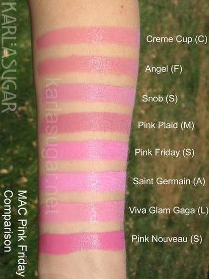 Mac Lipstick Swatches Pink Lipstick Mac, Mac Satin Lipstick, Mac Lipstick Swatches, Lip Beauty, Satin Lipstick, Lipstick Swatches, Pink Lipstick, Makeup Swatches, Mac Makeup