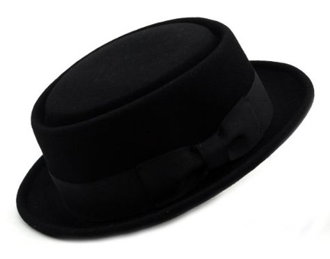 Mens Crushable Wool Felt Porkpie Hat w/Feather.  #regknows Ropsha Palace, Walter White Costume, Porkpie Hat, Mary Poppins Costume, Cap Store, Mad Hatter Hat, White Costume, Pork Pie Hat, Walter White