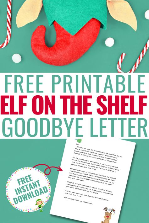 Saying Goodbye To Elf On The Shelf, Elf Farewell Letter, Elf On Shelf Goodbye Letter, Elf On The Shelf Farewell Ideas, Elf On The Shelf Goodbye Letter, Elf On The Shelf Farewell, Mischievous Elf On The Shelf, Elf On The Shelf Goodbye, Printable Elf On The Shelf