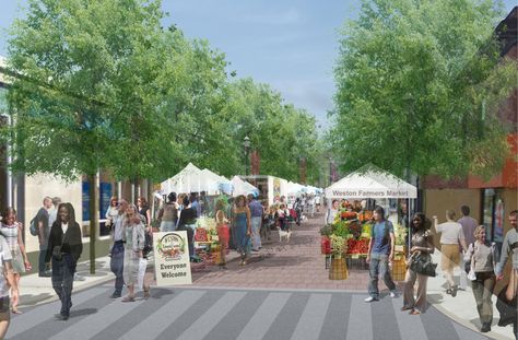 Market Landscape Design, Market Landscape, Green Market, Street Market Design Architecture, Street Market Design, Urban Market, Street Market Architecture, Street Market, Riverside Urban Design