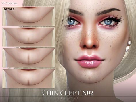 Pralinesims' Chin Cleft N02 Sims 4 Makeup, Cleft Chin, Cc Shopping, Skin Details, Sims 4 Cc Skin, Sims 4 Characters, Sims 4 Cas, Sims 4 Game, Sims Community