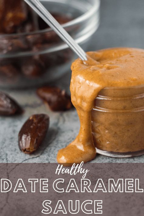 This healthy, 4 ingredient Date Caramel Sauce is refined sugar free and delicious. It's easy to make, naturally gluten free and vegan. Use it in various recipes or as the perfect fruit dip! Vegan Date Caramel Sauce, Healthy Date Caramel, Date Caramel Sauce, Dr Mcdougall, Clean Treats, Date Caramel, Celiac Recipes, Scratch Cooking, Fruit Sauce