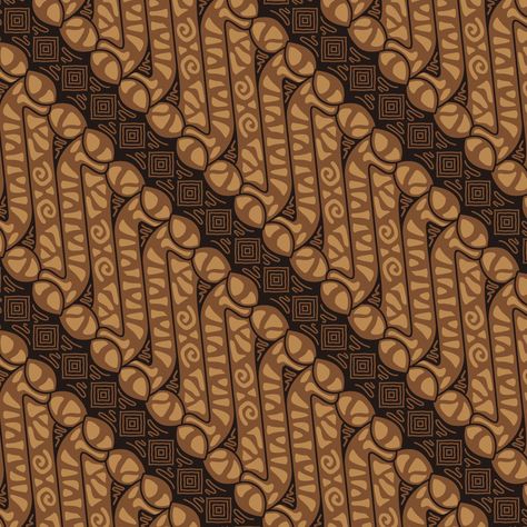 Yogyakarta batik pattern. Brown Javanese Pattern Art Tutor, Indonesian Art, Motif Batik, Batik Pattern, West Java, Apa Aja, Semarang, Traditional Outfits, Cartoon Styles