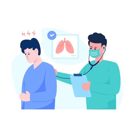 Vector medical checkup flat illustration... | Premium Vector #Freepik #vector #medical-illustration #medical-checkup #doctor-checkup #check-up Medical Check Up, Respiratory Therapy, Notes Ideas, Medical Illustration, Bookmarks Handmade, Flat Illustration, Respiratory, Physical Health, Vector Photo