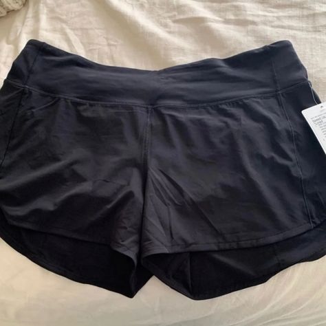 Brand New With Tags!!! Size 12 Black 2.5" Inseam Lululemon Biker Shorts, Speed Up Shorts, Lululemon Speed Up Shorts, Lululemon Hotty Hot Shorts, Shorts Lululemon, Hotty Hot Shorts, Light Blue Shorts, Purple Shorts, Lululemon Shorts