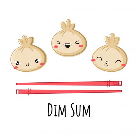 Momos Illustration, Logo Dimsum Design, Dimsum Cartoon, Dimsum Illustration, Dumpling Art, Pink Ramen, Dumpling Party, Business And Advertising, Food Illustration Design