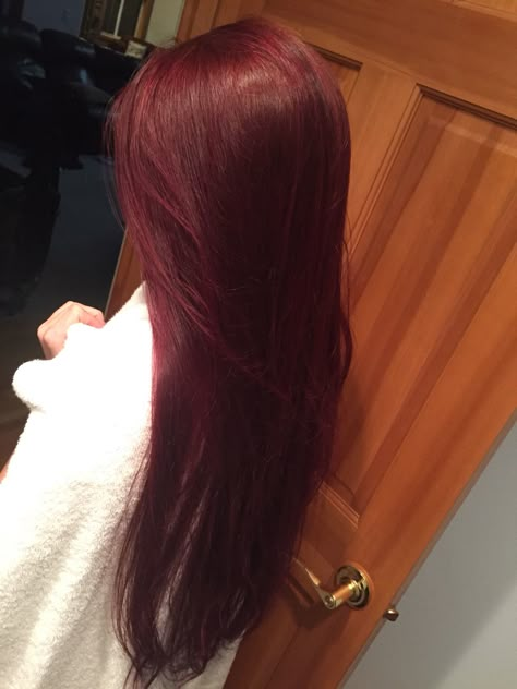 Velvet Red Hair Color, Long Maroon Hair, Dark Berry Red Hair, Face Framing Red Hair, Cheery Red Hair Color, Red Lavender Hair, Dark Red Hair On Pale Skin, Dark Red Color Hair, Red Cherry Hair Color