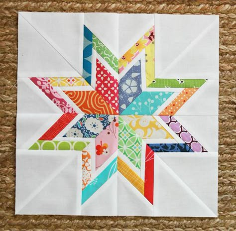 I think Fresh Lemons has officially become my favorite blog.  I love her stuff so much and she seems really charming. Quilt Star, Patchwork Ideas, Lone Star Quilt, Quilt Modernen, Rainbow Quilt, Book Photo, Star Quilt Blocks, Paper Piecing Quilts, Paper Piecing Patterns