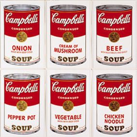 Campbell Soup Art, Andy Warhol Soup Cans, Scotch Broth, Campbell's Soup Cans, Magazine Design Cover, Warhol Art, Vegetable Noodles, Through The Decades, Protest Art