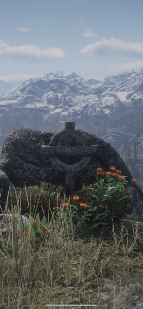 Grave site RDR2 Arthur Morgan Grave, Arthur Morgan Rdr2, Arthur Morgan, Red Dead, Red Dead Redemption, Mount Rainier, Bears, Natural Landmarks, Fan