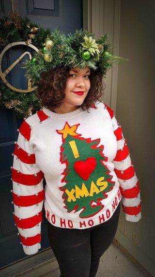 Grinch Ugly Christmas Sweater Diy, Easy Ugly Christmas Sweater, Christmas Sweaters Diy, Ugly Christmas Sweaters Diy, Grinch Sweater, Ugly Christmas Sweater Diy Funny, Grinch Christmas Sweater, Ugly Christmas Sweater Outfit, Diy Grinch