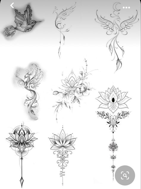 Lotusblume Tattoo, Lotus Tattoo Design, Hand And Finger Tattoos, Lace Tattoo, Mandala Tattoo Design, Tattoo Style Drawings, Spine Tattoos, Art Tattoos, Elegant Tattoos