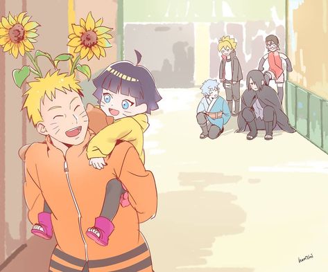 naruto and himawari😻💖 - ツhashtag Naruto Himawari, Funny Naruto Memes, Anime Lineart, Uzumaki Family, Naruto Minato, Boruto And Sarada, Boruto Characters, Anime Ninja, Uzumaki Boruto