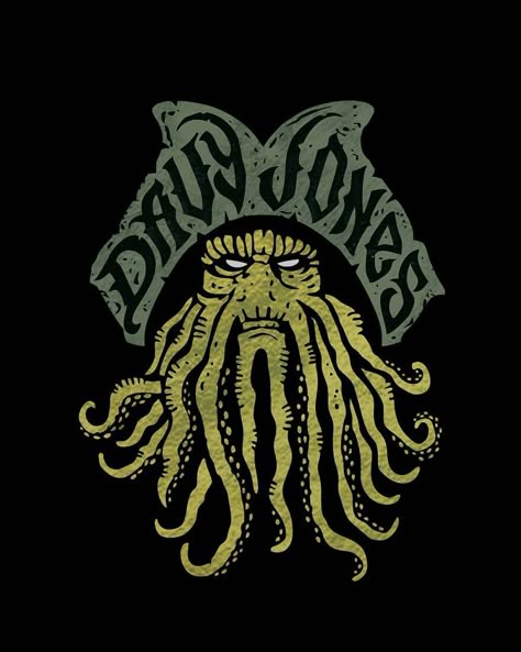 Potc Davy Jones, Davey Jones Tattoo, Davy Jones Wallpaper, Davy Jones Art, Davy Jones Tattoo, Davy Jones Pirates, Pirate Octopus, Kraken Logo, Kraken Art