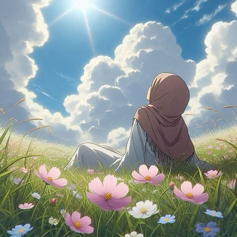 Aesthetic Pictures Hijab, Islamic Pfp Aesthetic, Hijabi Aesthetic Cartoon, Muslim Profile Picture, Hijabi Girl Cartoon, Islamic Profile Pic, Whatsapp Avatar, Hijabi Wallpaper, Muslim Pfp