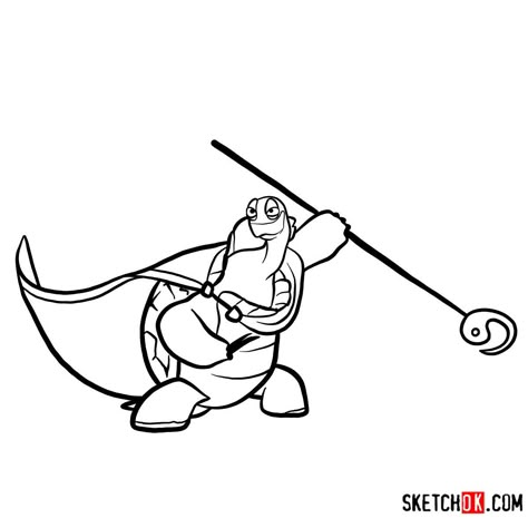 How to draw Master Oogway | Kung Fu Panda - Step by step drawing tutorials Oogway Art, Master Oogway Tattoo, Oogway Tattoo, Master Oogway Drawing, Kung Fu Panda Tattoo, Kung Fu Panda Characters, Kung Fu Panda Drawing, Kung Fu Panda Sketch, Kung Fu Panda Character Design