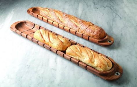 Wood Bread Board, Butcher Block Oil, Baguette Bread, Bread Slicer, Wood Company, Iron Chef, Board Designs, Bread Board, Small Meals