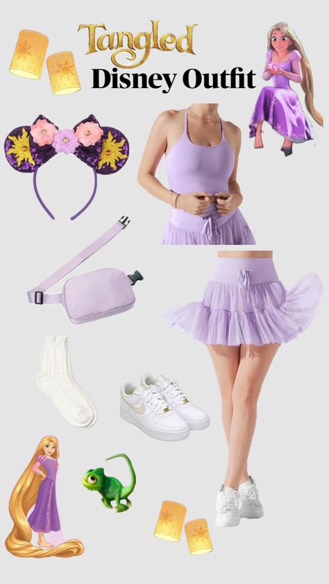 Tangled Outfit Disney, Disney Bound Rapunzel, Tangled Outfit, Tangled Disneybound, Outfits For Disney, Disney Bachelorette, Outfit Disney, Disney Bound Outfits, Disney Tangled