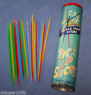 VINTAGE PIK UP STICKS  1960'S - this was a game we'd play for hours - my vintage one is in a Red Tin Can Larry Wilcox, Pick Up Sticks, Vintage Memory, Oldies But Goodies, Vintage Games, Childhood Toys, Retro Toys, Happy Memories, Antique Toys