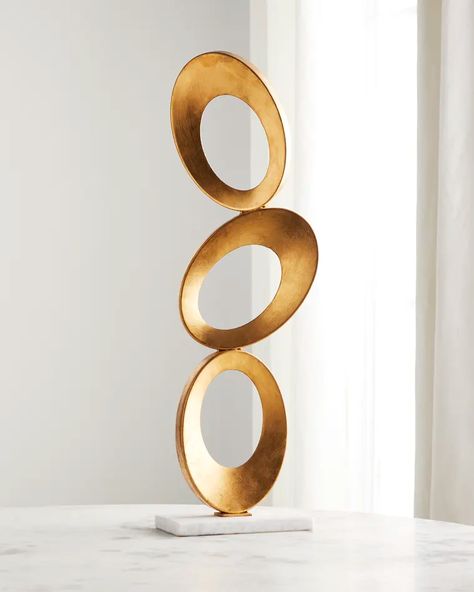 HDNSX Global Views Balancing Sculpture Boho Room Decor, Coffee Table Styling, Global Views, Casting Jewelry, Swirl Design, Elegant Homes, Luxury Home Decor, Store Decor, Decoration Design