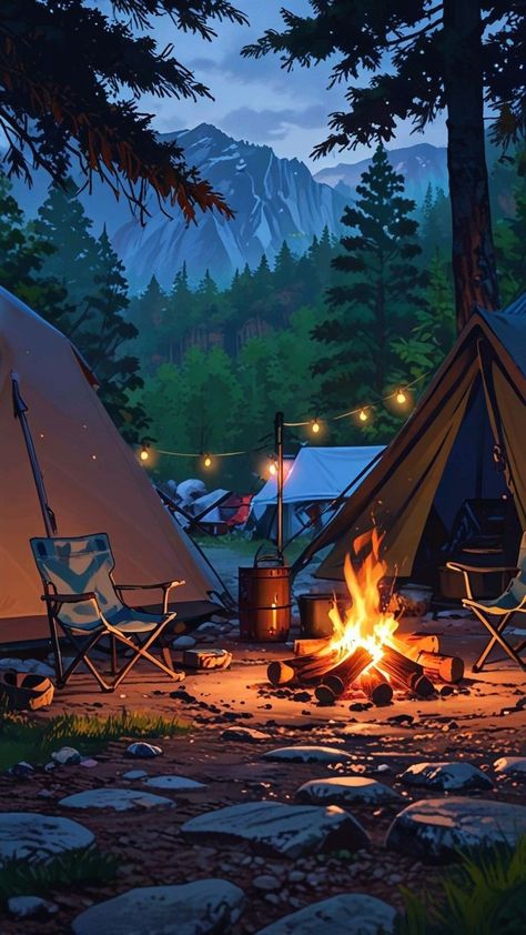 Fire Pit Wallpaper, Camping Wallpaper Iphone, Hiking Wallpaper, Camping Wallpaper, Wallpaper Night, Triangle House, Camping Inspiration, Cool Pictures For Wallpaper, Camping And Hiking