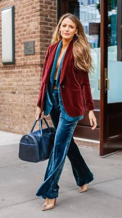 Blake Lively Suit, Blake Lively Outfits, Blake Lively Style, Jenny Humphrey, Mode Kimono, Flamboyant Natural, Stil Boho, Stylish Celebrities, Chuck Bass