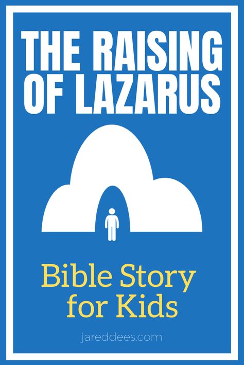 Lazarus Bible Story, Jesus Raises Lazarus, Toddler Bible Crafts, Bible Story For Kids, Sunday School Stories, Christian Skits, Youth Sunday School Lessons, Raising Of Lazarus, Toddler Bible