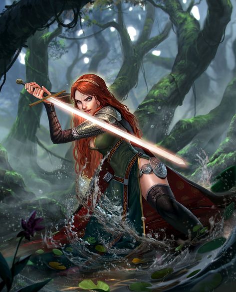 ArtStation - Nyneve, Amelia Tan Jaime Lannister, Fantasy Magic, The Elder Scrolls, Arya Stark, High Fantasy, Fantasy Warrior, Arte Fantasy, Fantasy Rpg, Fantasy Inspiration