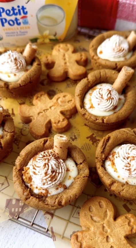 Gingerbread Vanilla Latte Cookie Cups — Sweet Monkey Latte Cookie, Sweet Monkey, Best Pecan Pie, Pecan Pie Filling, Pie Bar Recipes, Dark Brown Sugar, Gingerbread Latte, Pecan Pie Bars, Gingerbread Recipe