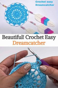 Small Crochet Dream Catcher Pattern Free, Dream Catcher Crochet Pattern Free, Crochet Dream Catcher Pattern Free Easy, Crochet Dreamcatcher Pattern Free Easy, Crochet Dream Catcher Pattern Free, Free Crochet Mandala Pattern, Diy Crochet Dreamcatcher, Dream Catcher Crochet Pattern, Easy Dreamcatcher