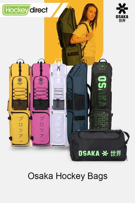 Osaka Hockey Bags are one of the finest quality hockey bags for you. Comes in multiple ranges of colours, style and storage for you to pick from which suits you the best. Ranging from large stick bags with storage to medium size stick bags and duffle bags too; designed with cushioned shoulder straps for your easy carry over shoulder towards your tournament or practice matches. Organize your stuff smartly with elegant Osaka Hockey Bags to give you style, convenience & comfort for the best game. Osaka Hockey Bags, Osaka Hockey Sticks, Field Hockey Bag, Osaka Hockey, Hockey Bags, Hockey Gear, Hockey Bag, The Best Game, Field Hockey