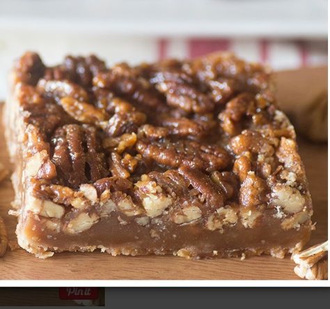 Pecan Pie Bars Ranch Chex, Cherry Pie Bars, Coconut Cream Cake, Syrup Recipes, Sugar Cookie Crust, Karo Syrup, Pecan Bars, Cheese Danish, Pecan Pie Bars