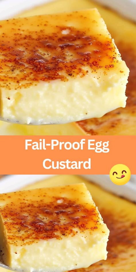 Experience the perfect blend of creamy and silky with this fail-proof egg custard recipe. Made with simple ingredients like eggs, milk, and vanilla, t... 12 Tomatoes Fail-proof Egg Custard, Egg Milk Recipe, Baked Custard Recipe Simple, Fail Proof Egg Custard 12 Tomatoes, Amish Custard Recipe, Amish Egg Custard, Crustless Egg Custard Pie Recipe, Egg Custard Recipe Easy, Egg Yolk Only Recipes