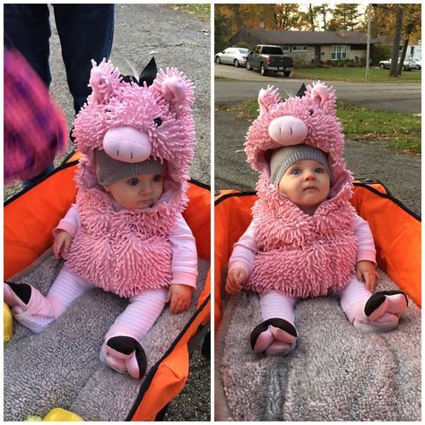 Pig Family Costume, Pig Costume Diy, Piglet Halloween Costume, Farm Costumes, Farm Animal Costumes, Pig Halloween Costume, Farmer Costume, Diy Girls Costumes, Pig Costume