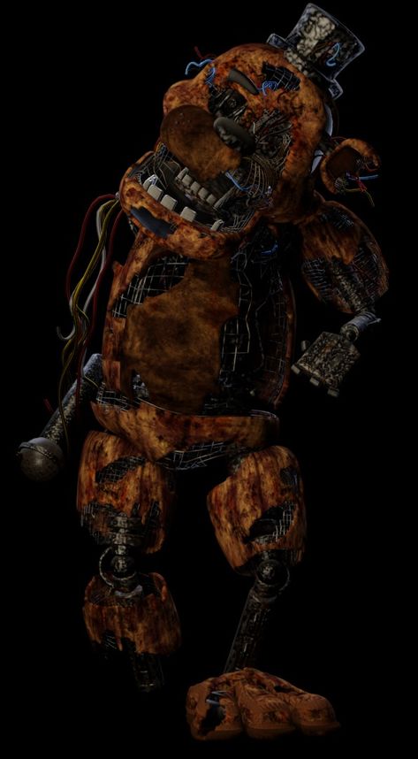 Animatronic Concept Art, Fnaf Ar Animatronics, Fnaf Nightmare Animatronics, Withered Animatronics Fnaf, Fnaf Creepy, Fnaf Stylized Animatronics, Fnaf Golden Freddy, Fnaf Animatronics, Fnaf Coloring Pages