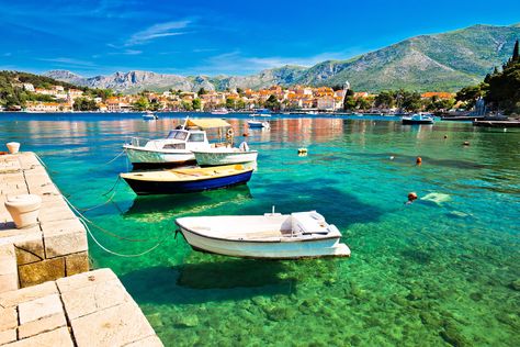 Places To Travel In Europe, Cavtat Croatia, Travel In Europe, Beautiful Countries, Adriatic Coast, European Destination, Kid Friendly Travel Destinations, Romantic Destinations, Places In Europe