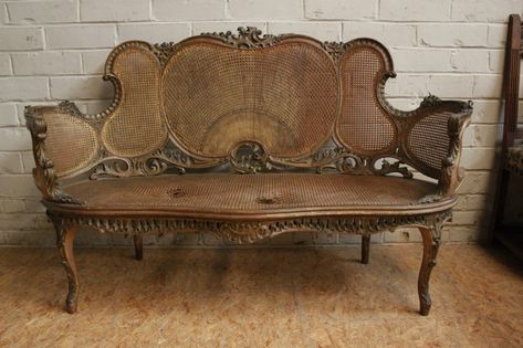 Gilt Louis XV sofa 19th century (seat needs to be recained) - Seats - Houtroos Ancient Furniture, Louis Xv Furniture French Style, Victorian Antique Sofa, Louis Xv Sofa, Louis Xvi Chair, Louis Xv Armchair, Antique Chinese Furniture, Louis Xv Furniture 1stdibs, Wedding Furniture