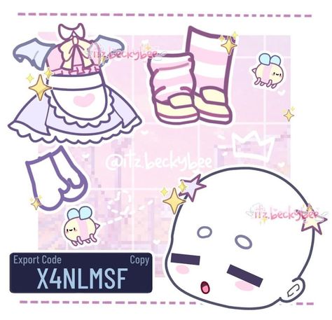 Kawaii Outfit Ideas, Code Clothes, Desain Quilling, Gacha Outfit, Club Face, Club Hairstyles, Club Outfit, Gacha Outfits, Gacha Stuff