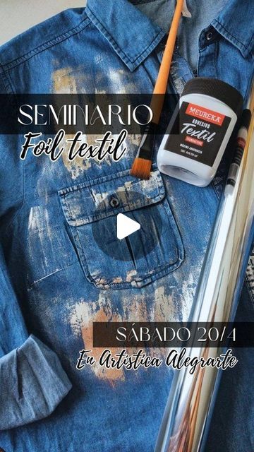 23K views · 1.2K likes | Insumos~Cursos de Bordado con Pedrería~Intervenciones textiles on Instagram: "Seminario Foil Textil en @alegrarte_artistica

Vení a personalizar una prenda con estampado foil, veremos diferentes tipos de aplicaciónes👇🏽

🖌️ Pincelado
🧽 Ponceado con stencil
✨Láminas con diseños

Es LA técnica del 2024, se puede utilizar en jean, remeras, tejidos y accesorios, es hermosa, muy versátil y te vas a sorprender con lo fácil y rapida que es😉

Todos los materiales incluídos, sólo tenes que traer una prenda y te la llevas lista para usar💁

📆
Sábado 20/4 11 a 14hrs
📍
Artística Alegrarte, Moreno 237

Info e inscripciones por mensaje o en la artística, cupos limitados ✨

Te esperamos!

#seminarios 
#foiltextil 
#estampadoartesanal 
#danybalmacedaaccesorios" Textiles, Sewing, Fashion Design, Design