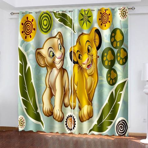 The Lion King Curtains Blackout Window Treatments Drapes for Room Decoration The Lion King Curtains Blackout Window Treatments Drapes for Room Decoration is best seller duvet cover bedding set in DreamArtCanada. See more related product at , .About the Bedding Set: You are looking for a luxurious softness premium printed design bedding set? All of our Bedding Sets are custom-made-to-order and handcrafted to the highest quality standards. We always have a variety of exclusive designs whenever... Disney Bedding Sets, Blackout Window Treatments, Home Decor For Bedroom, Curtains Fabric, Curtains Blackout, Il Re Leone, Fabric Home Decor, Roi Lion, Rusted Metal