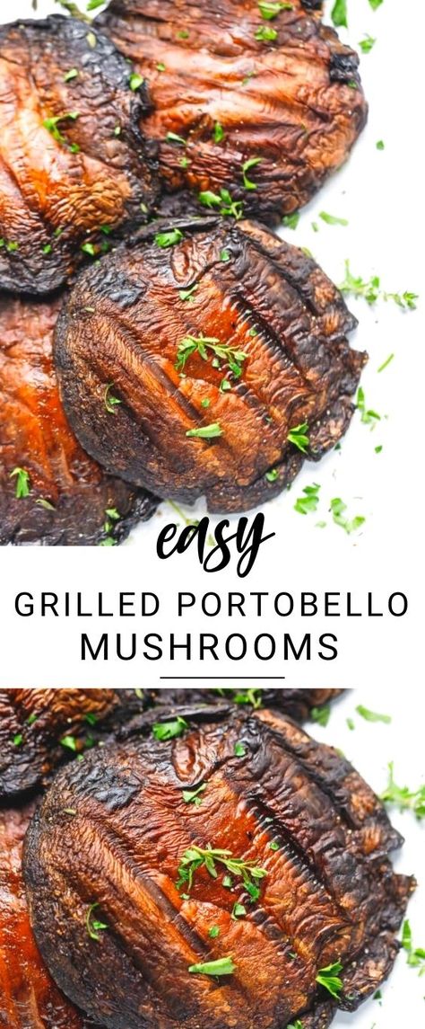 Grilled Portabella Mushroom Caps, Grilled Marinated Portobello Mushrooms, How To Grill Portabella Mushrooms, Portabella Mushrooms On The Grill, Bbq Portobello Mushroom Recipes, How To Cook Portobello Mushroom Caps, Mushrooms On Grill, Portabella Mushroom Caps Recipes, Large Portabella Mushroom Caps