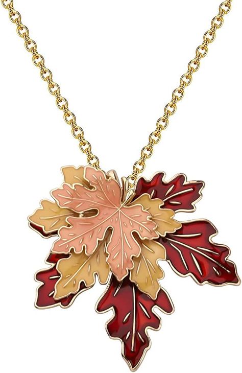 Maple Leaf Necklace Tri-Color Metal Maple Leaf Pendant Women Long Necklace Canadian Maple Leaves Clothing Accessories Necklaces Jewelry for Women Girls Maple Leaf Necklace, Pine Marten, Accessories Necklaces, Canadian Maple, Leaf Jewelry, Maple Leaves, Long Pendant Necklace, Necklaces Jewelry, Fall Jewelry