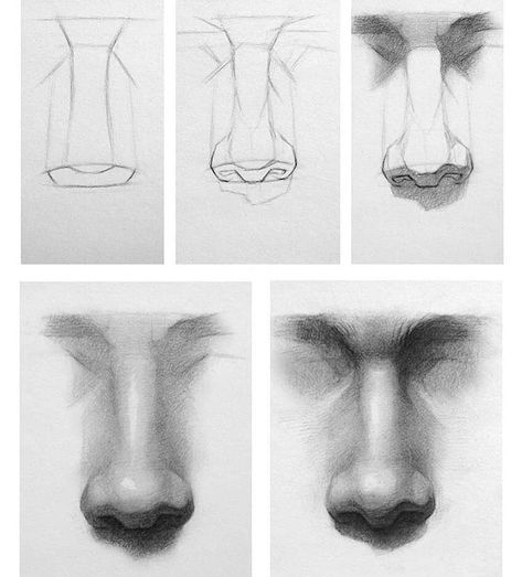 Art tutorial by Cuong Nguyen - art post - Imgur 얼굴 드로잉, Nose Drawing, 얼굴 그리기, Drawing Faces, Gesture Drawing, Anatomy Drawing, The Nose, Pencil Portrait, Drawing Practice