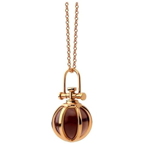 Rebecca Li - Sac 18 Karat Orb Amulet Necklace Smoky American Modern Quartz Rose Gold #design #jewelry #present #christmas #gift Pendant Necklace Outfit, Manifestation Positivity, Orb Necklace, Modern Rock, Crystal Orb, Smoky Quartz Pendant, Vintage Pendant Necklace, Talisman Pendant, Handmade Crystal Jewelry